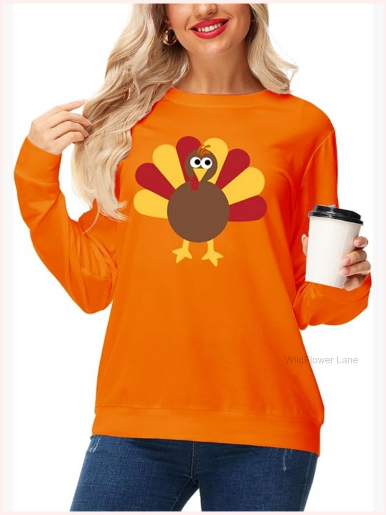 Christmas Long Sleeve Sweatshirt Funny Graphic Printed Pullover